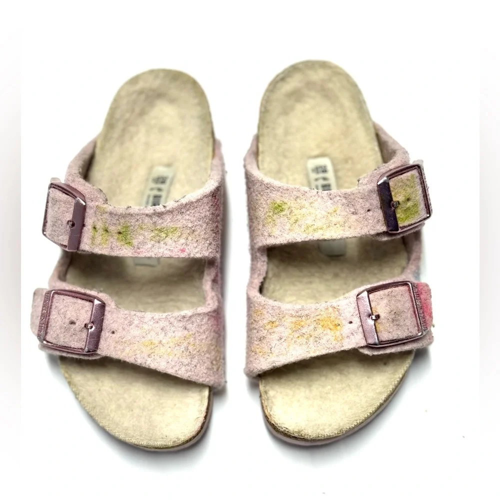 BIRKENSTOCK GIRLS‎ ARIZONA RIVET WOOL FELT SANDALS